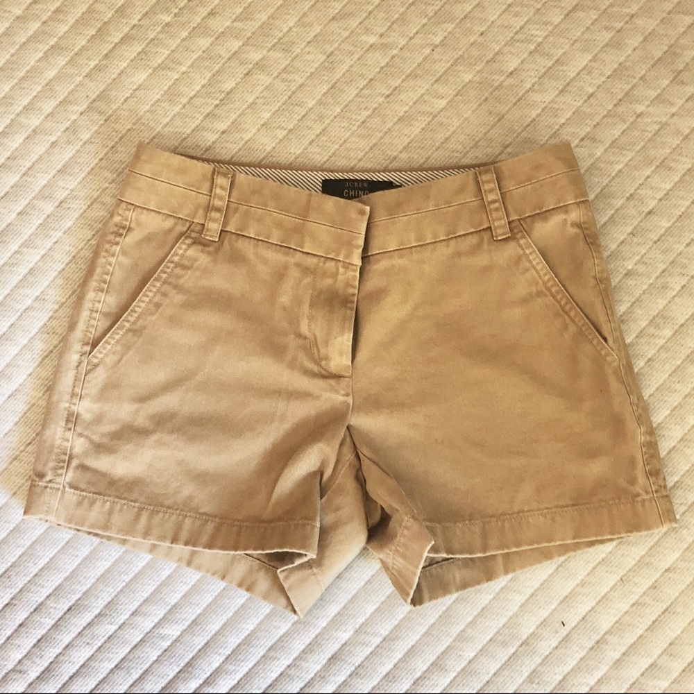 DONATED - J. Crew 4” chino shorts Size 0 Khaki